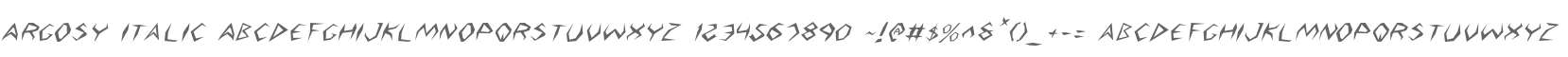 Argosy Italic