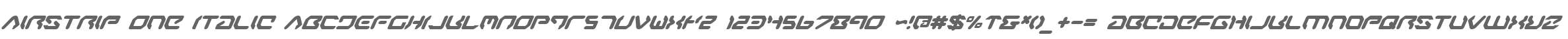 Airstrip One Italic