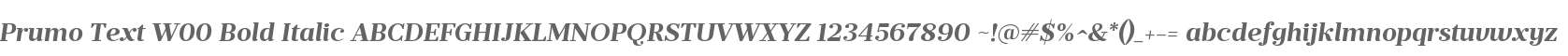 Prumo Text W00 Bold Italic
