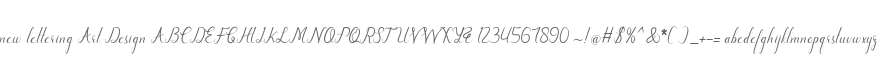 new lettering Art Design