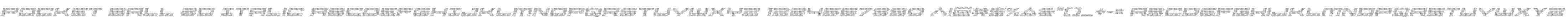 Pocket Ball 3D Italic