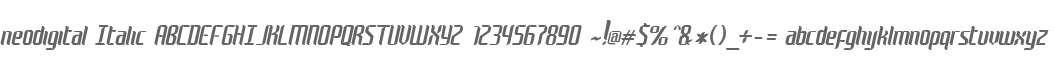 neodigital Italic