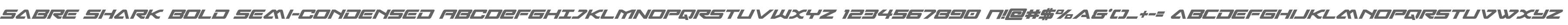 Sabre Shark Bold Semi-Condensed