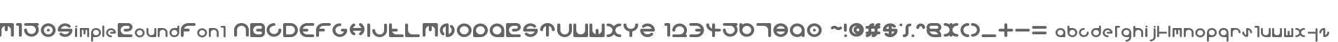 M150SimpleRoundFont