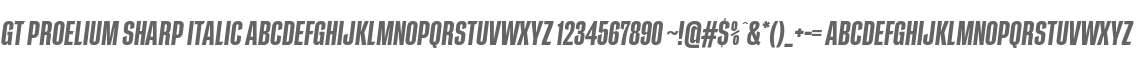 GT Proelium Sharp Italic