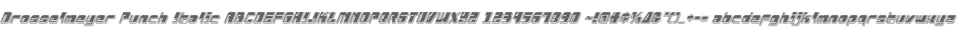 Drosselmeyer Punch Italic