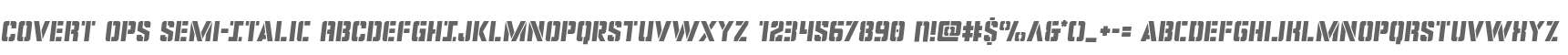 Covert Ops Semi-Italic