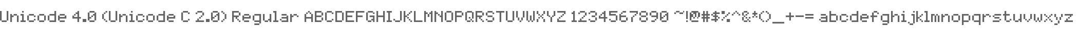 Unicode 4.0 (Unicode C 2.0)