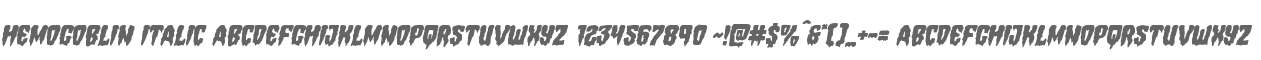 Hemogoblin Italic