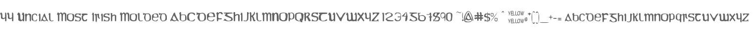 YY Uncial Most Irish Molded