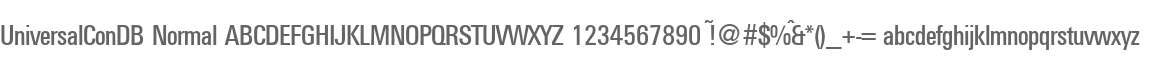 UniversalConDB Normal