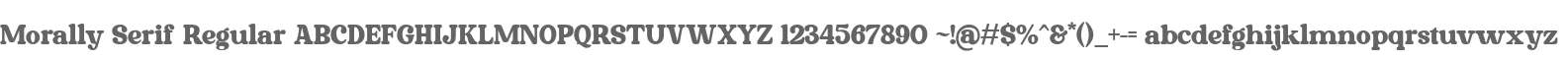 Morally Serif