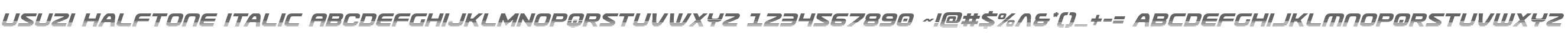 Usuzi Halftone Italic