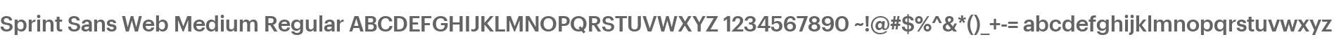 Sprint Sans Web Medium Regular