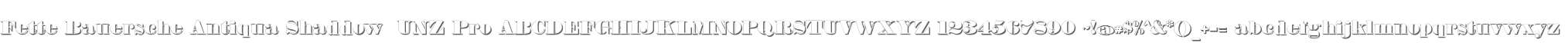 Fette Bauersche Antiqua Shaddow  UNZ Pro