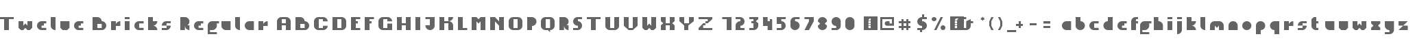 Twelve Bricks