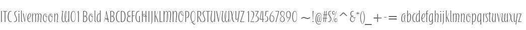 ITC Silvermoon W01 Bold