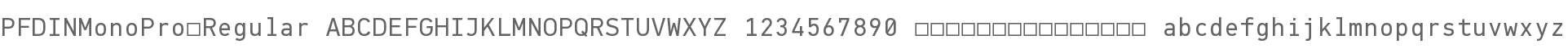 PF DIN Mono Pro