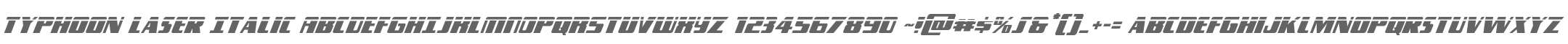 Typhoon Laser Italic