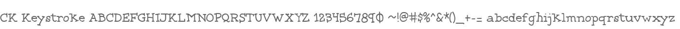 CK Keystroke