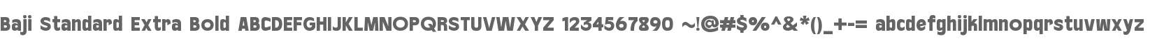 Baji Standard Extra Bold