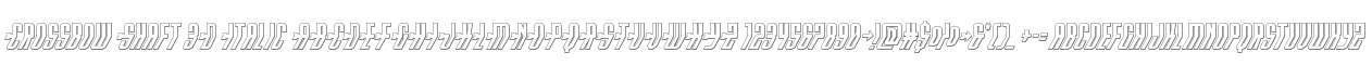 Crossbow Shaft 3D Italic