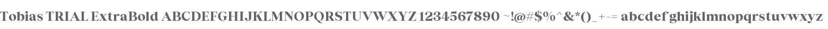 Tobias TRIAL ExtraBold