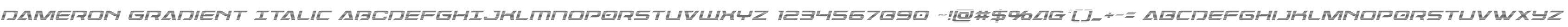 Dameron Gradient Italic