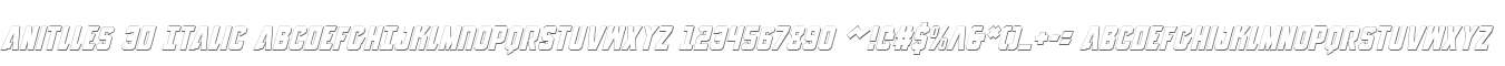 Anitlles 3D Italic