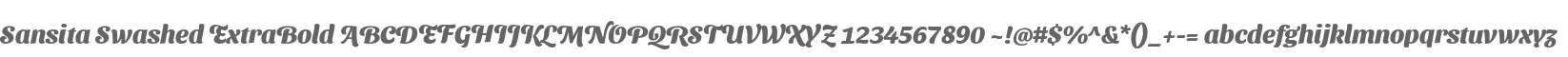 Sansita Swashed ExtraBold