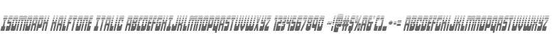 Isomorph Halftone Italic