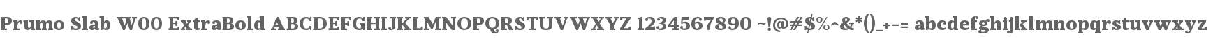 Prumo Slab W00 ExtraBold