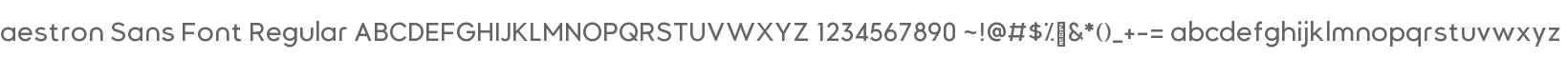 aestron Sans Font
