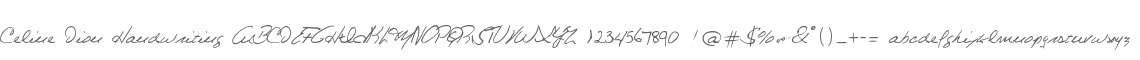 Celine Dion Handwriting