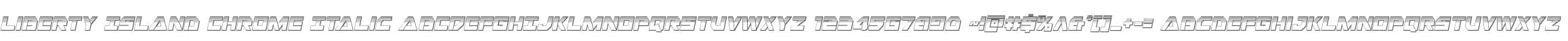 Liberty Island Chrome Italic