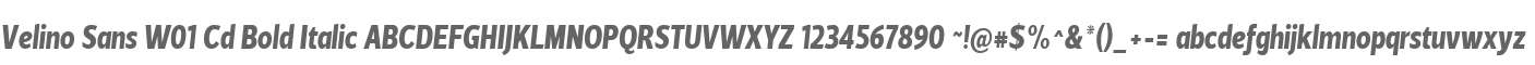 Velino Sans W01 Cd Bold Italic