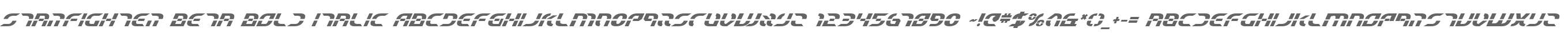 Starfighter Beta Bold Italic