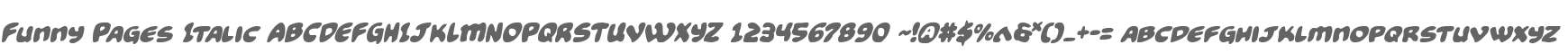 Funny Pages Italic