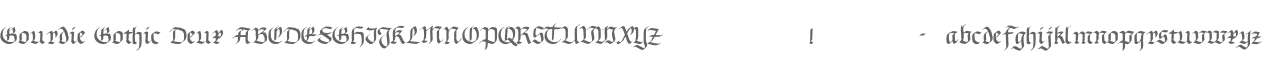 Gourdie Gothic Deux