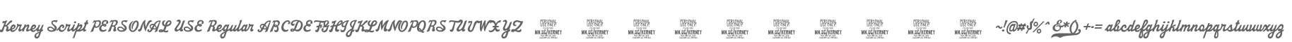 Kerney Script PERSONAL USE