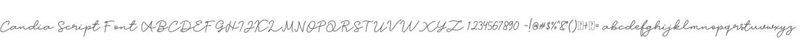 Candia Script Font