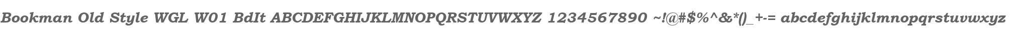 Bookman Old Style WGL W01 BdIt
