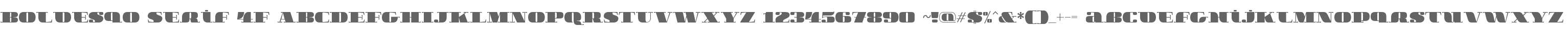 Boldesqo Serif 4F