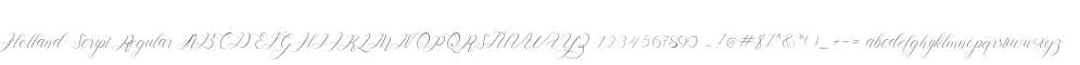 Holland Script