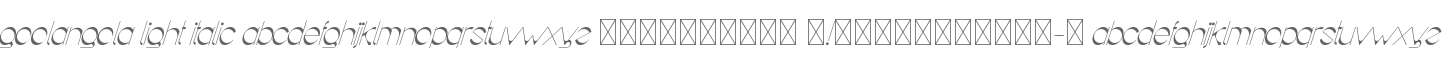 Goolangola Light Italic