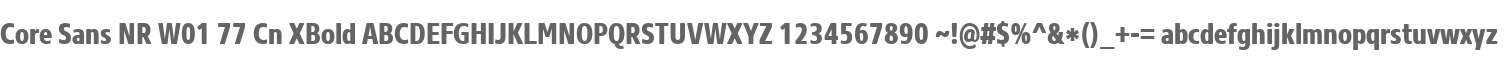 Core Sans NR W01 77 Cn XBold