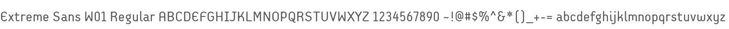 Extreme Sans W01 Regular