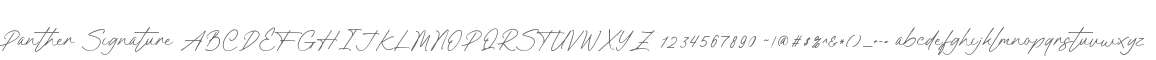 Panther Signature