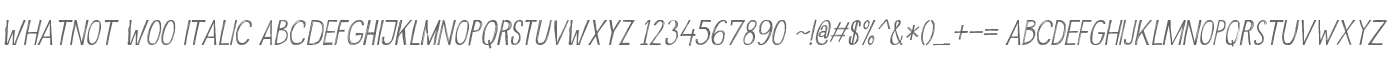 Whatnot W00 Italic