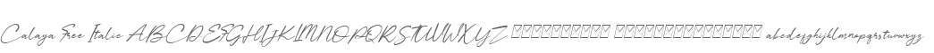 Calaya Free Italic